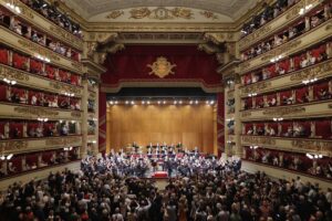 Daniel Barenboim Instagram - Earlier this week, Daniel Barenboim was greeted with long applause and a standing ovation after a concert with the Filarmonica della Scala (@teatroallascala). The concert included two of  Schubert’s later symphonies, Symphony No 8, “Unfinished” and Symphony 9, “The Great.”