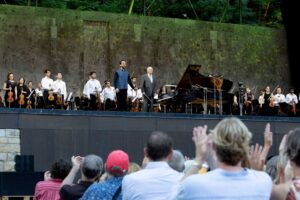 Daniel Barenboim Instagram - Wrapping up the 2023 @DivanOrchestra tour in Salzburg and Berlin: Last Thursday, Daniel Barenboim led the Orchestra and soloist Igor Levit (@igorpianist) in a performance at the @SalzburgerFestspiele, continuing a more than decade-long Divan tradition. The tour concluded on Saturday evening, when Daniel Barenboim, Igor Levit, and the Divan performed at the Waldbühne Berlin, offering a program of Beethoven and Brahms at the incredible outdoor venue.

Next up, Daniel Barenboim and the Divan Orchestra return to @BoulezSaal on August 26 & 27, performing Mozart's last three symphonies as part of Barenboim-Said Akademie's Edward W. Said Days 2023. 

Photo Credit: @manuelvacaphoto and Isabella Nadobny