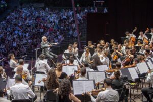 Daniel Barenboim Instagram - Wrapping up the 2023 @DivanOrchestra tour in Salzburg and Berlin: Last Thursday, Daniel Barenboim led the Orchestra and soloist Igor Levit (@igorpianist) in a performance at the @SalzburgerFestspiele, continuing a more than decade-long Divan tradition. The tour concluded on Saturday evening, when Daniel Barenboim, Igor Levit, and the Divan performed at the Waldbühne Berlin, offering a program of Beethoven and Brahms at the incredible outdoor venue.

Next up, Daniel Barenboim and the Divan Orchestra return to @BoulezSaal on August 26 & 27, performing Mozart's last three symphonies as part of Barenboim-Said Akademie's Edward W. Said Days 2023. 

Photo Credit: @manuelvacaphoto and Isabella Nadobny