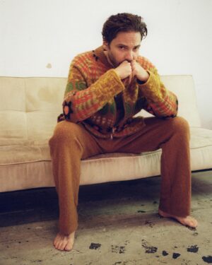Daniel Brühl Instagram - Most delightful INTERVIEW with my beloved friend, Reina @vickykrieps. Could have carried on talking to you for 1999 hours. And thanks for that groovy day in xBerg shooting @interviewmag @zegnaofficial ❤️‍🔥