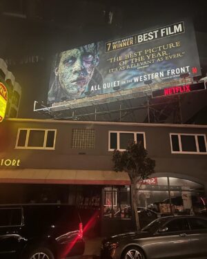 Daniel Brühl Instagram - Never ever will I forget that evening at Dolby Theatre. 4 Oscars, the most wonderful happy end of a magical journey with my beloved colleagues and friends, eternally grateful! @eeedwardberger @mltgrnrt @felix.kammerer_ @albrecht.schuch @aaronhilmer @moritzklauts @edin__hasanovic @devidstriesow Adrian Grünwald @volkerbertelmann_official James Friend @sven.budelmann Christian Goldbeck Lisy Christl @h.merker @amusementparkfilms @netflix #allquietonthewesternfront