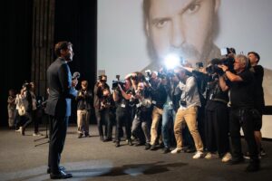 Daniel Brühl Instagram - Receiving the President’s Award from the legendary president Jiří Bartoška himself and being with 1500 people in the packed festival cinema watching my debut film „Next Door“ was so incredibly rewarding and wonderful. DíK I LOVE @kviff