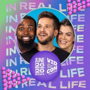 Daniel Curtis Lee Instagram - We are excited to announce that we’ll be Featured Creators at @vidcon! Tickets are on sale now so visit VidCon.com to grab yours today and join us at #VidConAN24, June 26 – 29. See you there!