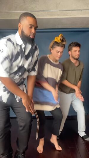 Daniel Curtis Lee Instagram - Do you want NedsPod? Cause we wanna love you like that! @nedsdeclassifiedpod @nedsdeclassifiedpod @ladymshawsters  #nedspod #nedsdeclassified #doyouwanna #loveyou #likethat #devonwerkheiser #lindseyshaw #danielcurtislee #southafrica #applestore #girl #funny #podcast #humor #dance #choreography