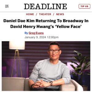 Daniel Dae Kim Instagram - Both a blast from the past and a sign of great things to come…
This photo was taken at the LA premiere of YELLOW FACE way back in 2007. 
Now I couldn’t be more excited to be reunited with @thedavidhenryhwang and @silverleigh for the upcoming Broadway production of this remarkable play. 
Thank you to the @roundaboutnyc for helping make it happen and to @audible for showing us the way with the audio version, coming soon.
Hope to see you in New York this September!