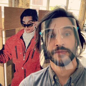 Daniel Di Tomasso Instagram - Doesn’t everybody have a life size cutout of themselves in a one-piece snowsuit?  Find out why I look so Canadian on Dec 6th. #ChristmasEverAfter #itsawonderfullifetime @lifetimetv