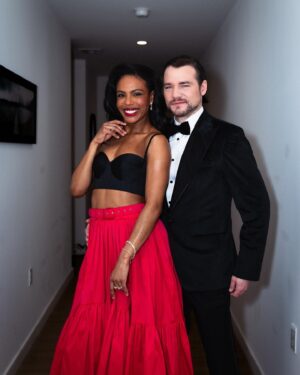 Daniel Durant Instagram - Hey @danielndurant let’s get dressed up again, do our 10 step skincare routine and pass out soon……. Ok?

👗 @stylebybek 
💄 @robertti 
💇🏾‍♀️ @dbano 
📸 @chasehanssen