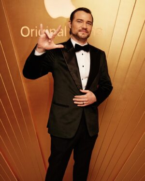 Daniel Durant Instagram - Oscars 2024! Thank you @appletv for inviting us to celebrate this amazing night with you! #OscarsAfterParty 

Grateful for our team! 
Style @stylebybek 
Makeup @robertti 
Hair @dbano