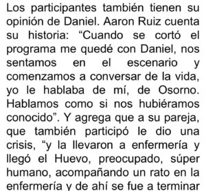 Daniel Fuenzalida Instagram - 🙏🏼💪🏼➡️ Una linda nota hoy en @lungram sobre la relación que se genera con el público de @ahoracaigochile @tvn !!! Me gusta conocer a las personas, escucharlas y poder ayudar en lo que pueda. Un abrazo es muy poderoso !!! Que tengan buena semana 🙌🏼✅

#ahoracaigo #chile #tvn