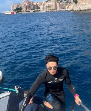 Daniel Henney Instagram - Thank you @hamiltonwatch and @pierrefrolla for the most amazing first free diving experience in Monaco:). Proud of our 15 meters!