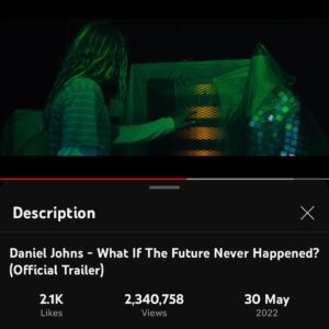 Daniel Johns Instagram - Nobody knows I’m a thespian.

Swipe to see how I respond to the direction of @jmedlam and the dialogue guidance from @bammbammwolfy when I’m asked to do the same take for the 8000th time 😂

Can’t wait for you all to see this Featurette, it’s a short but thrilling journey through space and time and watching it back I can’t believe we actually pulled this insane thing together.

I’m currently with a string section finishing the soundtrack and it’s sounding extra spicy 🌶️

‘What If The Future Never Happened’ will be streaming globally early next year. Exciting news on that front soon.

Love you all, have a great weekend 💜