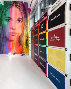 Daniel Johns Instagram - When imagining Past, Present & FutureNever we had a vision to create 2 distinct spaces each designed to elicit a very different response from people.

A completely free easily accessible, light and bright gallery space with a focus on minimalism before juxtaposing that experience with a dark and bold journey into the FutureNever in the main space next door.

Today is the last day to see the former, as we close this part of the exhibition down after an incredible run.

@claire_foxton thank you so much for the glorious 8m mural of a 1997 me. While I’ll be emotional to see it painted over, I’m truly grateful that many of us were able to see this piece of art in full bloom. 

To @theglassfrontproject thank you for bringing my vision for the FutureNever ghost pianola to life, it’s a glorious beast that I’m looking forward to having in my studio at home. To @beau_golden thank you for taking my songs back to the FutureNever in such wonderful and unexpected ways.

To the team @fingerscrossed_creative thank you for figuring out a way to build a truly monstrous (in the most wonderful way) stack of amplifiers and cabs celebrating many chapters of my musical legacy. I’ve loved seeing the photos of people standing in front of this monolithic installation.

Finally to my new friends at @rialtomelbourne thank you infinitely for allowing me to be the first person to occupy this space in your incredible building.

The bad news, your last chance to EVER see this space is today until 5pm this evening. To the people of Melbourne, come and celebrate art instead of celebrating animal cruelty on this public holiday.

The good news, the main space is open until December 23rd and the FreakBox is back!! 

📸- @benkingphotography 
💜- @bmgausnz