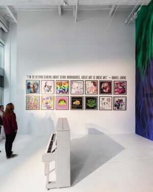 Daniel Johns Instagram - When imagining Past, Present & FutureNever we had a vision to create 2 distinct spaces each designed to elicit a very different response from people.

A completely free easily accessible, light and bright gallery space with a focus on minimalism before juxtaposing that experience with a dark and bold journey into the FutureNever in the main space next door.

Today is the last day to see the former, as we close this part of the exhibition down after an incredible run.

@claire_foxton thank you so much for the glorious 8m mural of a 1997 me. While I’ll be emotional to see it painted over, I’m truly grateful that many of us were able to see this piece of art in full bloom. 

To @theglassfrontproject thank you for bringing my vision for the FutureNever ghost pianola to life, it’s a glorious beast that I’m looking forward to having in my studio at home. To @beau_golden thank you for taking my songs back to the FutureNever in such wonderful and unexpected ways.

To the team @fingerscrossed_creative thank you for figuring out a way to build a truly monstrous (in the most wonderful way) stack of amplifiers and cabs celebrating many chapters of my musical legacy. I’ve loved seeing the photos of people standing in front of this monolithic installation.

Finally to my new friends at @rialtomelbourne thank you infinitely for allowing me to be the first person to occupy this space in your incredible building.

The bad news, your last chance to EVER see this space is today until 5pm this evening. To the people of Melbourne, come and celebrate art instead of celebrating animal cruelty on this public holiday.

The good news, the main space is open until December 23rd and the FreakBox is back!! 

📸- @benkingphotography 
💜- @bmgausnz