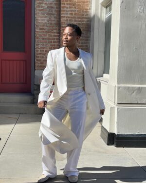 Daniel Kyri Instagram - NEW!! @outmagazine spring fashion issue ft me on the iconic @unistudios backlot!
S/O @dnlreynolds & this whole team for making the day so fun & @etcandcompanyla for holding me downnn
Swipe 👉🏾 for some #bts shots of me feeling my oats 😘 
#linkinbio