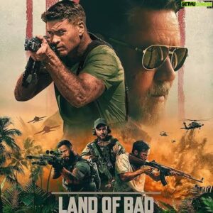 Daniel MacPherson Instagram - LAND OF BAD 🔥🔥🔥 ➡️

Now my Strike Back action & weapons training was swapped out for some proper acting gymnastics on Land of Bad - as well as a career best Mustache I think! 

Working for the second time opposite my Poker Face Co-Star & Director @russellcrowe & with the fantastic @chikathat, we spent the last few weeks of the Gold Coast shoot bringing the ship home in Studio. A killer script from @davidfrigerio & in the hands of @superswift - we jammed & worked up ideas as we went, and filmed into the night -  adding to the EPIC action that had already been shot with @liamhemsworth @hemsworthluke @rickywhittle & Milo. All led by a tireless, world class Aussie Crew. 

Yes I kept the hat. And the Mustache. 

LAND OF BAD - In cinemas Feb 16 🇺🇸 

GO VOLS
#landofbad #landofbadmovie