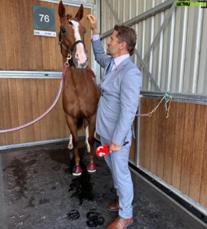 Daniel MacPherson Instagram - Spectacular Saturday at Caulfield to cap off a VERY enjoyable Spring with @7horseracing! A weekend adventure with Austin on track, Saltaire brave once again running 3rd and an honor to be there to witness Damien Oliver’s last ride in Melbourne. 

Thanks for all the wonderful messages of support - racing is something that’s been in my blood since a young age and it’s been incredible to combine that passion with my love of live tele, alongside a stellar team of talent!  See you again soon ⚡️🏇🏼🙏🏼🙏🏼🙏🏼

#racing #spring #springracing #menstyle #mensfashion #horse #horsesofinstagram