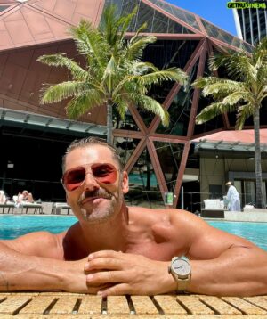 Daniel MacPherson Instagram - LAND OF BAD 🔥🔥🔥 ➡️

Now my Strike Back action & weapons training was swapped out for some proper acting gymnastics on Land of Bad - as well as a career best Mustache I think! 

Working for the second time opposite my Poker Face Co-Star & Director @russellcrowe & with the fantastic @chikathat, we spent the last few weeks of the Gold Coast shoot bringing the ship home in Studio. A killer script from @davidfrigerio & in the hands of @superswift - we jammed & worked up ideas as we went, and filmed into the night -  adding to the EPIC action that had already been shot with @liamhemsworth @hemsworthluke @rickywhittle & Milo. All led by a tireless, world class Aussie Crew. 

Yes I kept the hat. And the Mustache. 

LAND OF BAD - In cinemas Feb 16 🇺🇸 

GO VOLS
#landofbad #landofbadmovie