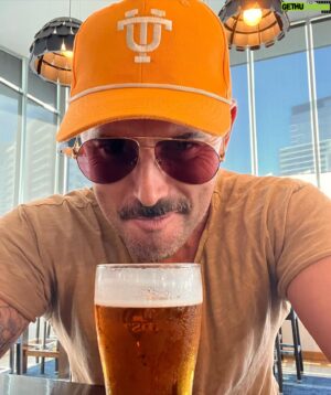Daniel MacPherson Instagram - LAND OF BAD 🔥🔥🔥 ➡️

Now my Strike Back action & weapons training was swapped out for some proper acting gymnastics on Land of Bad - as well as a career best Mustache I think! 

Working for the second time opposite my Poker Face Co-Star & Director @russellcrowe & with the fantastic @chikathat, we spent the last few weeks of the Gold Coast shoot bringing the ship home in Studio. A killer script from @davidfrigerio & in the hands of @superswift - we jammed & worked up ideas as we went, and filmed into the night -  adding to the EPIC action that had already been shot with @liamhemsworth @hemsworthluke @rickywhittle & Milo. All led by a tireless, world class Aussie Crew. 

Yes I kept the hat. And the Mustache. 

LAND OF BAD - In cinemas Feb 16 🇺🇸 

GO VOLS
#landofbad #landofbadmovie