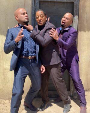 Daniel Moncada Instagram - @bettercallsaulamc ep 606 on NOW on @amcplus AMC
Directed by @thegiancarloesposito 🐔🔪
Written by @arielsl1220 

#BetterCallSaul #GusFring #PollosHermanos #SalamancaTwins #NachoVarga #BreakingBad