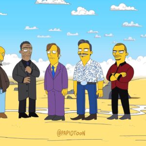 Daniel Moncada Instagram - Love this #FanArt by @papiotoon 
#Repost #TheSalamancas 🪓💀
#DingDingDing 🛎️🛎️🛎️

@bettercallsaulamc @breakingbad 
#BetterCallSaul #BreakingBad 
#SalamancaTwins #SalamancaCartel