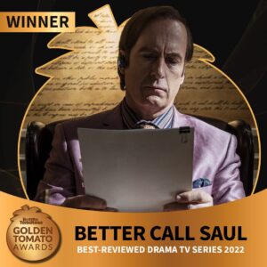 Daniel Moncada Instagram - @rottentomatoes #BetterCallSaul wins the #GoldenTomato Award for Best-Reviewed Drama TV Series of 2022.