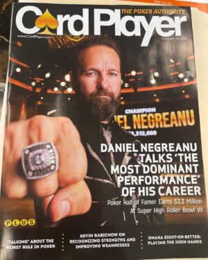 Daniel Negreanu Instagram - Hot off the presses. Get your CardPlayer magazines heeere.