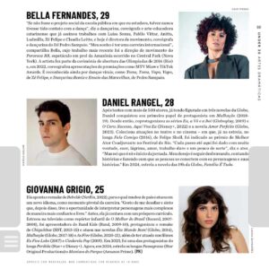 Daniel Rangel Instagram - Que honra fazer parte dessa lista junto com outros jovens talentosos que estão por aí tentando ocupar seu espaço e fazer alguma diferença no mundo!

Há 10 anos atrás eu estava chegando sozinho aqui no Rio com 17 anos, sem conhecer ninguém, sem nunca ter feito teatro, sem contato, sem indicação e sem a menor ideia do que eu iria encontrar! Mas eu sempre tive sonhos, muitos sonhos… Acreditar quando (quase) ninguém acredita é difícil, solitário e desesperador! Esse texto é sobre isso e pra isso, eu recebo muitas mensagens de jovens sonhadores me pedindo algum conselho ou caminho, acho tão difícil responder, até porque eu também estou atrás de conselhos e caminhos. Sou muito feliz e muito grato por tudo que eu já conquistei e tenho total consciência do lugar de privilégio que eu ocupo, mas também estou na busca. Então o que eu posso fazer é contar um pouco da minha história e tentar incentivar as pessoas a continuarem motivadas, sonhando e acreditando, mesmo que tudo pareça distante e impossível! 

Que 2024 seja um ano incrível pra gente ❤️✨