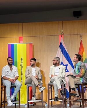 Daniel-Ryan Spaulding Instagram - Happy Pride Week NYC & Congrats on your primary win George Latimer! @latimerforny — I was in Washington D.C with @ritchietorresny15 at the Israeli Embassy’s Pride Event — moderating a panel. Natanel is a gay survivor of the Oct 7th massacre at the Nova Festival , and Amit & Shai are 2 brave gay IDF soldiers who serve proudly & openly as their country defends itself from a 7-front war from the Islamic Republic of Iran — defending the only democracy in the Middle East. I’m so lucky I could help them share their stories. It was such a beautiful, inspiring night. We are so lucky to have Israel as a force for good in the world. Hopefully when Hamas, Hezbollah & the IRI is defeated - Saudi Arabia & Israel will join forces for a beautiful path towards peace in the Middle East 🇮🇱🇺🇸🕊🌈🗽