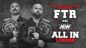 Daniel Wheeler Instagram - IT'S OFFICIAL!

#FTR is All In!

On Sunday, August 27, #AEW World Tag Team Champions @CashWheelerFTR & @DaxHarwood will put their Titles on the line against the #YoungBucks’ @NickJacksonYB & @MattJackson13 at #AEWAllIn LIVE on PPV from @wembleystadium in London, UK at 6pm BST/1pm ET/10am PT!

🎟 AEWTIX.com | Link is in the bio.