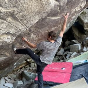 Daniel Woods Instagram - I have been in Ticino for a month now and “Alphane” (9A) has consumed most of my time. Last year I tried “Alphane” for 3  weeks. I was able to link only a few moves in a row. At first I thought “Alphane” was going to be my style, but later learned that the top section did not fit my strengths. The subtleties of grabbing these flat/open hand holds along with understanding how to maintain body tension and move between these holds took me a while to learn. “Alphane” tests both powerful and technical aspects in climbing.

This trip I felt a lot more comfortable in the top section. Longer links were coming together. Psyche was high until I got hit with a death flu, which put me out for a bit. Once I recovered, I decided to try “Alphane” from the start and see how far I could climb. This ended up being more successful than expected. I made it to the last two hard/weird moves at the end a couple times. Confidence increased and the realization that “Alphane” is doable came into play. 

There is still some fine tuning of my flow on the line that needs to be done, but overall I am stoked to continue leveling up on this line and see how things play out. Need Mother Nature to get on my side as well 😂.

Vids are some of the links that have gone down so far.

@thenorthface @thenorthface_climb @evolv_worldwide @organicclimbing @frictionlabs @physivantage
