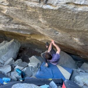 Daniel Woods Instagram - I have been in Ticino for a month now and “Alphane” (9A) has consumed most of my time. Last year I tried “Alphane” for 3  weeks. I was able to link only a few moves in a row. At first I thought “Alphane” was going to be my style, but later learned that the top section did not fit my strengths. The subtleties of grabbing these flat/open hand holds along with understanding how to maintain body tension and move between these holds took me a while to learn. “Alphane” tests both powerful and technical aspects in climbing.

This trip I felt a lot more comfortable in the top section. Longer links were coming together. Psyche was high until I got hit with a death flu, which put me out for a bit. Once I recovered, I decided to try “Alphane” from the start and see how far I could climb. This ended up being more successful than expected. I made it to the last two hard/weird moves at the end a couple times. Confidence increased and the realization that “Alphane” is doable came into play. 

There is still some fine tuning of my flow on the line that needs to be done, but overall I am stoked to continue leveling up on this line and see how things play out. Need Mother Nature to get on my side as well 😂.

Vids are some of the links that have gone down so far.

@thenorthface @thenorthface_climb @evolv_worldwide @organicclimbing @frictionlabs @physivantage