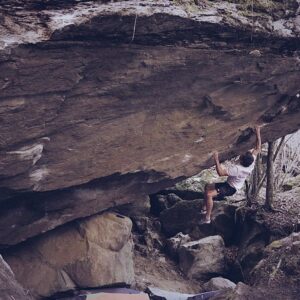 Daniel Woods Instagram - “Ninjutsu” (8B )

great moves and hold set on this one. 

Feels good to be back in Ticino! 

Photos @lisapaarviophotography 

@thenorthface @thenorthface_climb @evolv_worldwide @organicclimbing @frictionlabs @physivantage