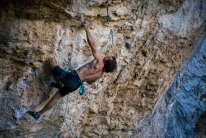 Daniel Woods Instagram - Been out here in the Vegas area for the last week climbing at the Roost. Managed to tick Spyfiction (8c /14c) and Manphibian (9a/14d). Both routes were put up by @andy_raether and have mega movement. Manphibian offers the full package of power, endurance, and tech in a route. The final 8a/13b slab to the chains was 🌶🌶🌶

Photos @eric_fallecker