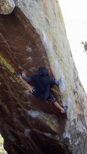 Daniel Woods Instagram - Multiverse 

Nov. of 2014, @jwebxl established “Multiverse” after a few days of effort. He highly spoke of the climb, but it sat dormant for years without any attention. The grade he proposed was v14.

Now in 2022 the line finally receives some  attention. Cant believe it took me so long to revisit it 😂. Multiverse is damn near perfect. Obvious start, great hold selection, unique moves, resistant (19 moves long), flat landing, eye catching colors in the rock, peaceful hang… great vibes with this line.

I tried multi back in may with @mcneely23 , got close, but then it became hot. Now it’s fall and feeling good. Unfortunately, my first day back on it I felt my left inner thigh pop, got nauseous, and accepted that it may not happen this season. 10 days went by and my muscle pain started to fade. I returned back to see if I could do the moves without pain and there was little. Now it’s on again but conditions are getting a little too temps. Let’s see what happens. Vid is from a close go after the injury. 

shoutout to @davinbagdonas for finding this thing and and sharing it with us! 

Also jimmy was on one calling it 14 😂. We even found better beta for all 3 crux sections and it still feels 15. The way jimmy climbed this line is pretty fucked up!

Vid by @arjandekock