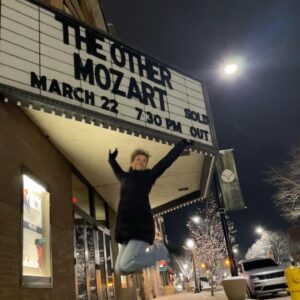 Daniela Galli Instagram - “The Other Mozart” in Holland, Michigan, part pf the Great Performance Series.
📷 @pedrojardimdemattos 
.
“Imagine an eleven-year-old girl, performing the most difficult sonatas and concertos of the greatest composers, on the harpsichord or fortepiano, with precision, with incredible lightness, with impeccable taste. It was a source of wonder to many.”

– Augsburger Intelligenz, May 19, 1763
.
Created by Sylvia Milo
Directed by Isaac Byrne
Original music by Nathan Davis and Phyllis Chen
Sound design by Nathan Davis
Period style movement by Janice Orlandi
Costume design by Magdalena Dabrowska and Miodrag Guberinic
Lighting design by Joshua Rose
Hairstyling by Courtney Bednarowski
Tech director/Stage manager: Kodi Milburn
