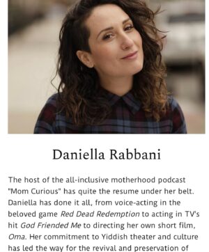 Daniella Rabbani Instagram - 🧿🪬Thank you @telavivinstitute for this sweeeeeeet honor. I love being Jewish! I love sharing my culture with the world! What a way to start the new year alongside my heroes and friends especially @henmazzig who has taught me so much about living a life of pride and purpose. Shana tova u’mituka. 🪬🧿
.
.
.
#shanatova #jewishandproud
