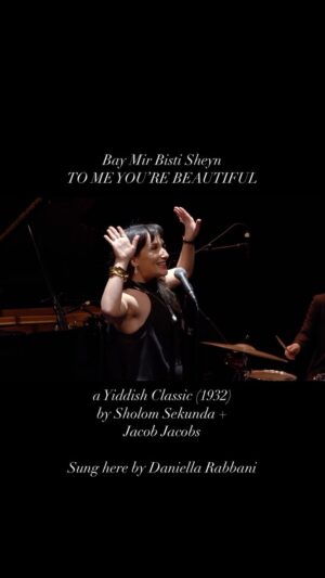 Daniella Rabbani Instagram - To me you ARE beautiful, sweet sweet friends. Thanks for being here and to those who celebrate: Shabbat Shalom x Chag Sameach!! #yiddish #klezmer