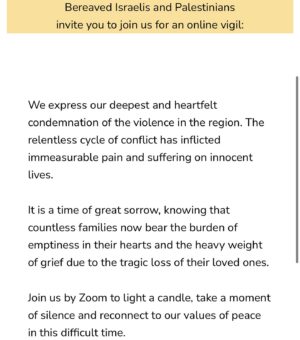 Daniella Rabbani Instagram - 🫂🫂I woke up to a text from Layla Alshekh, the bereaved Palestinian mother I met through @telavivinstitute this April. First, I was relieved to know she is alive. (I share about her and @theparentscircle on Mom Curious and will link in stories today). She is asking to spread the word about a vigil that bereaved Palestinian and Israel families are holding Sunday, October 15th at 11:00 AM EDT (4:00 PM in London; 6:00 PM in Jerusalem). It is important to grieve and process this collective trauma together. All. I hope to see you there. Swipe to see Layla and her Israeli counterpart @theparentscircle. We are sisters. 🫂🫂
.

https://parentscirclefriends.org/vigil/

.
#grievingmother #grief #vigil #grieving #israel #israelpalestine #palestine #hamas #peace
