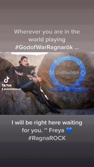 Danielle Bisutti Instagram - TODAY IS THE DAY. RAGNARÖK IS HERE. WHO IS BRAVE ENOUGH TO MEET ME THERE? LET’S GO!!! ❄️💙⚔️

(Who knew Richard Marx would have written Freya’s theme song so many years ago in my adolescent youth ❤️‍🔥 🎵) 

#godofwarragnarok #godofwar #freya #teamfreya #videogame #gamer #gamerlife #daniellebisutti #richardmarx #rightherewaiting #rightherewaitingforyou #rightherewaitingforyou❤️ #santamonicastudio #playstation 🎮
