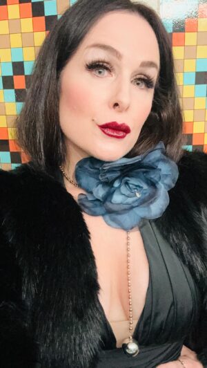 Danielle Bisutti Instagram - I had a Dream…is it Real? #TheBlueRose
@calgaryundergroundfilm 🎥 
@karo_koru Blue Rose Necklace 💙🌹
@sp00kyge0rge ✍️ 📣 🎥 🌟 
@azazieofficial Tuxedo Halter Jumpsuit 🖤 
@bananarepublic Faux Black Fur 🧥 
@louboutinworld 👠 
@chanelofficial 💄 
@celebritytalentbooking 🙌🏻