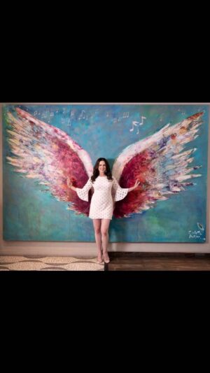 Danielle Bisutti Instagram - After the wings found me there was music. Sweet music. There was music everywhere. 🎶 🎼 🎵 💖✨

 #TheWingsFindMe #FreyaFriday #FridaytheThirteenth #Goddess #LosAngeles #music #happynewyear #happynewyear2023 #blessings #empowerment #magic #NewYearsResolution  #GodofWarRagnarok #TeamFreya #SongOfTheValkyrie #DanielleBisutti #grace #MACCosmetics #instagood  #colettemillerwings  #reels #viral
#viralvideos #fyp

Photography: @stefancolsondp
Make-up & Hair: @serranostudiosla
Producer: @miss_amberrain
Director & Stylist: @daniellebisutti
Location: @AndazHotel @colettemillerwings