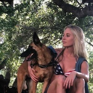 Danielle C. Ryan Instagram - Happy 4th!! ✨🇺🇸✨ 

#usa #america #redwhiteandblue #malinois #kisses #summertime #4thofjuly #proud #k9 #horses