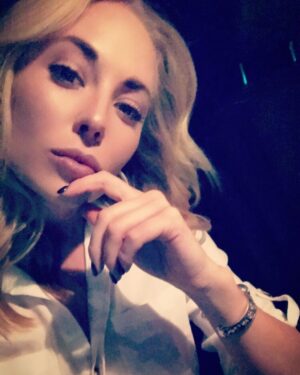 Danielle C. Ryan Instagram - Night out with friends 🖤 ... and my favorite @nightriderjewelry bracelet •
•
•
@mykethewolf 
#nightout #nightrider #friends #business #wolf #movie #filmmaking #skulls