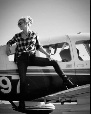Danielle C. Ryan Instagram - Flyin into February like…. 

Had such an amazing time with @iambretjames and @katythetrask  and can’t wait for my next flight! 🛫 #imhooked #plane #flight #pilot #takeoff