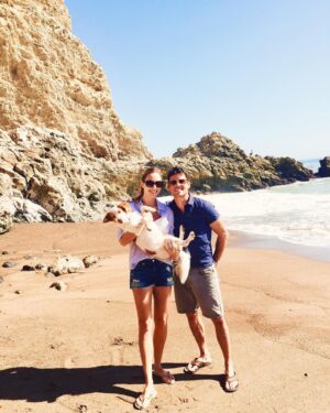 Danielle Demski Instagram - Happy National Dog day to our third child🐕 Life is more pawsome with you every day 🐾❤️
.
.
.
.
#nationaldogday #brittanyspaniel #doggymommy #beachlife #furbabylove #malibu #rescuedogsofinstagram