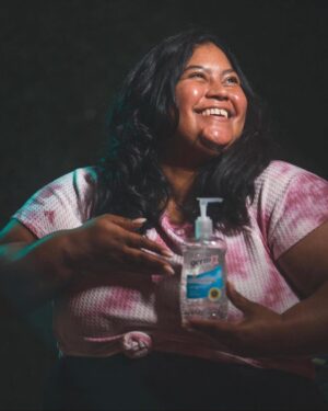 Danielle Perez Instagram - portrait of a stand-up after her first set in 14 months 👉🏾 live show dates for all the vaccinated babes 🧼🧴😷 ticket links in bio

📸 @mikefaltography
