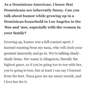 Danielle Perez Instagram - I got it from my Nana 💜 thank you @r29somos @refinery29 @gallerygurls for including me in this list of hilarious Afro-Latina comics. Who’s the funniest person in your family?

📖 link in bio

📸 @selashiloni