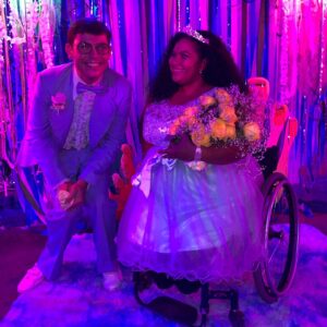 Danielle Perez Instagram - STREAMING NOW @specialnetflix ✨ Thank you @ryanoconn for making me a prom queen 💗💫✨ being on @netflix in such a groundbreaking show is a literal dream come true, thank you for making space for a fat Dominican bitch in a wheelchair ✨ I loved working with you @csj214 @instawhoree @lifeisshort_ @maxjenkinsyall @danringey @norsophocles & all The Crips ✨ I loved being bad, booked & busy with y’all in quar 💅🏾 can’t wait for us to dance again 💫