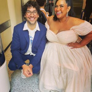 Danielle Perez Instagram - it’s giving Glinda 🌈✨💕

I had an incredible time presenting at the @disabilityfilmchallenge Awards Ceremony at @sonypictures 🏆 it was an honor to be surrounded by so much disabled talent. Thank you @nicnovicki for all the work that you do to create opportunities and jobs for us. I love being part of the disabled community and am thankful for this night to celebrate all that we have to offer the entertainment industry 💗

✨ styling @meaghanpoconnor @fashion_finds @patcrowley 
👗 @eloquii