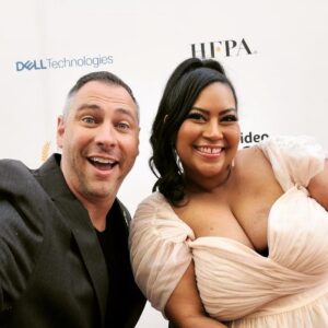 Danielle Perez Instagram - it’s giving Glinda 🌈✨💕

I had an incredible time presenting at the @disabilityfilmchallenge Awards Ceremony at @sonypictures 🏆 it was an honor to be surrounded by so much disabled talent. Thank you @nicnovicki for all the work that you do to create opportunities and jobs for us. I love being part of the disabled community and am thankful for this night to celebrate all that we have to offer the entertainment industry 💗

✨ styling @meaghanpoconnor @fashion_finds @patcrowley 
👗 @eloquii